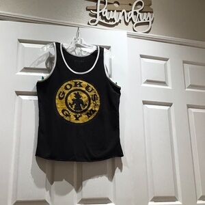 Goku’s  Gym  Black Tank Top Miami Style Size Medium